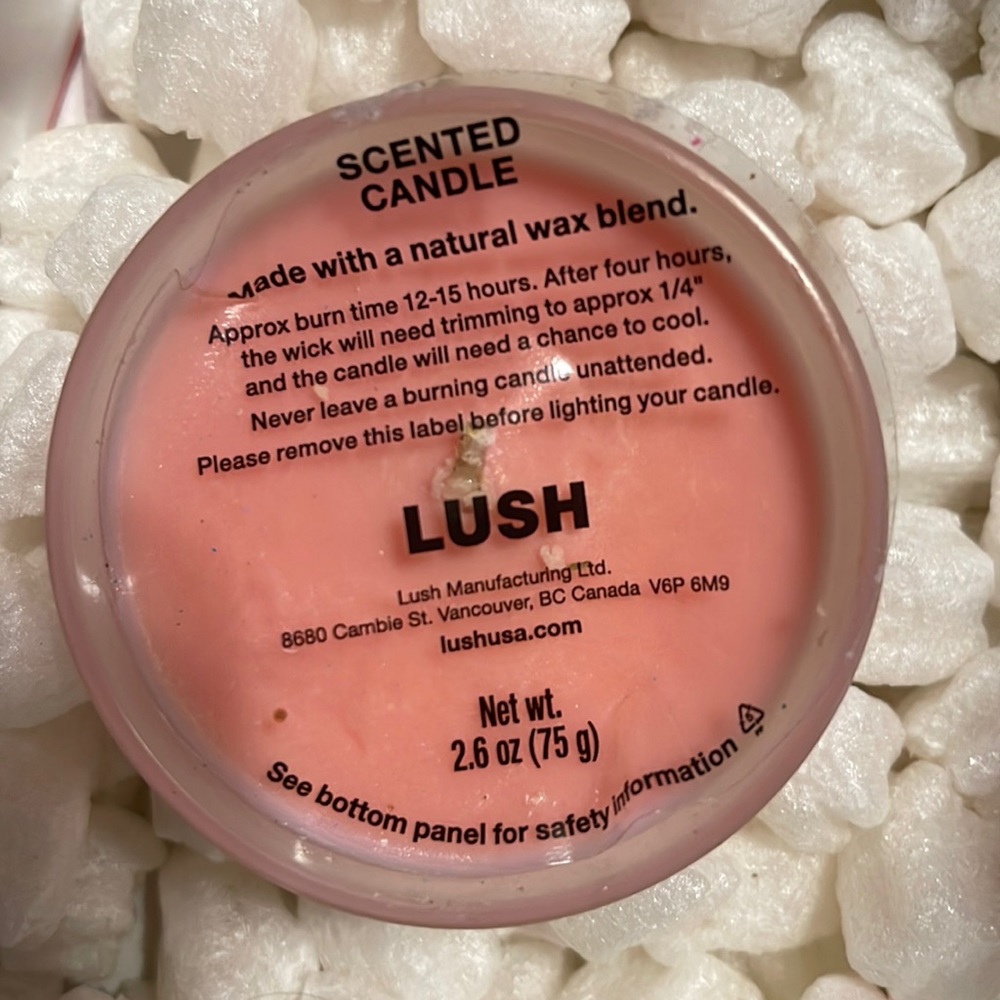 New Lush Snow Fairy Candle - 2.6 oz